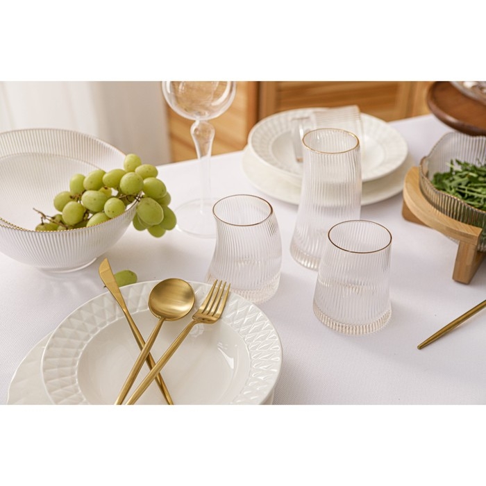 Салатник стеклянный «Орион», 800 мл, d=17,5 см, цвет перламутровый Салатник стеклянный «Орион», 800 мл, d=17,5 см, цвет перламутровый