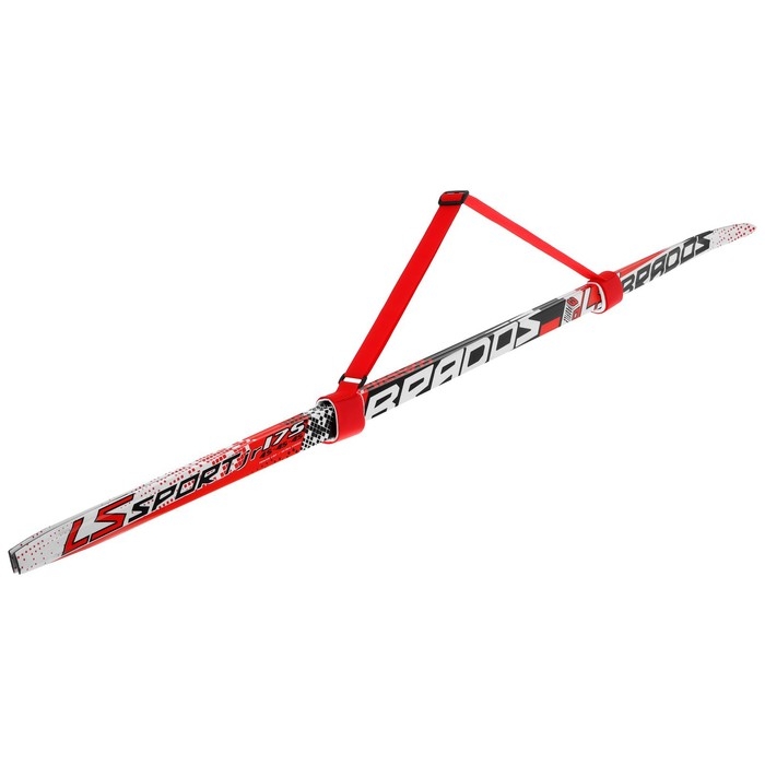 Связки для лыж с ремнём, цвет красный Связки для лыж с ремнём, цвет красный