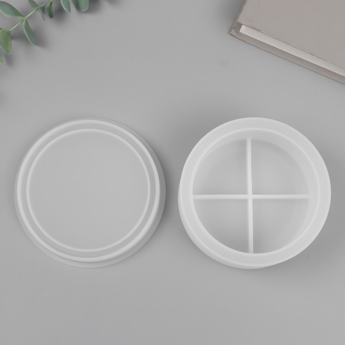 Молд силикон Молд силикон "Шкатулка. Гладкость" с крышкой 10,7х10,7х5,2 см