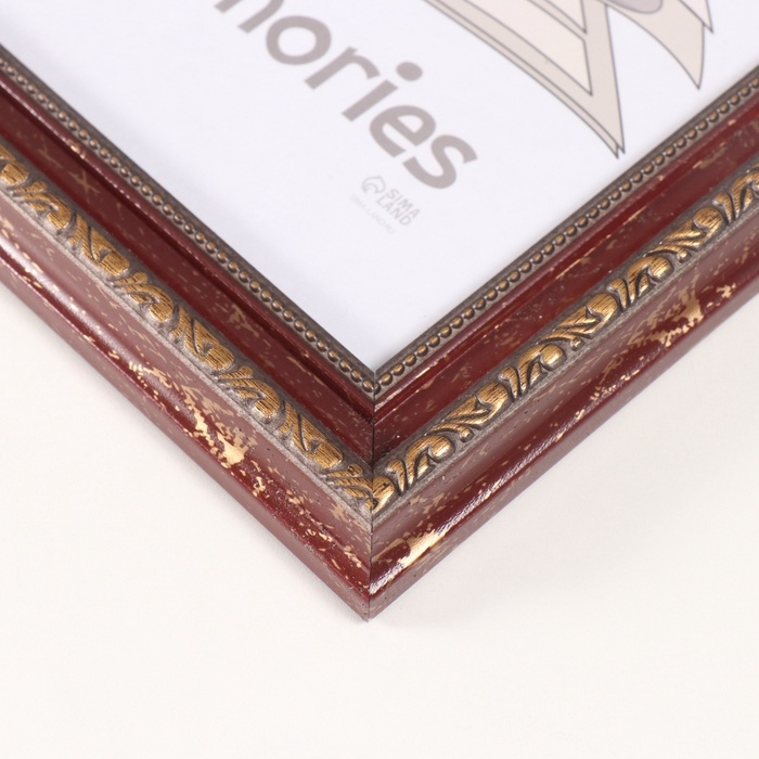 Фоторамка пластик Фоторамка пластик "Вавилон" 21х30 см, красно-бордовый