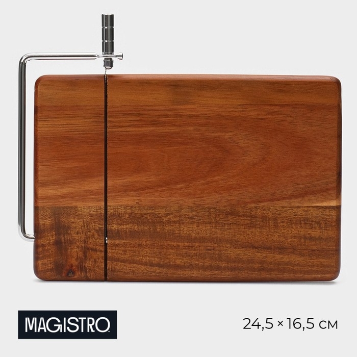 Доска для нарезки сыра Magistro, 24,5×16,5 см, акация Доска для нарезки сыра Magistro, 24,5×16,5 см, акация