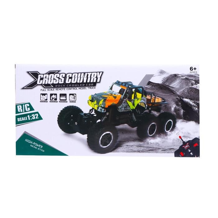 Джип радиоуправляемый «Монстр 6x6», работает от аккумулятора, МИКС Джип радиоуправляемый «Монстр 6x6», работает от аккумулятора, МИКС