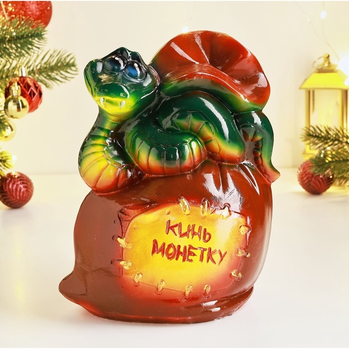 Копилка  Копилка "Змея на мешке" 22х18см