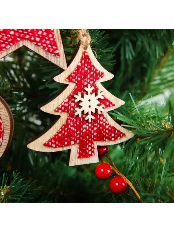 Елочная игрушка Лесная мастерская &laquo;Зимний вечер&raquo;, МИКС, красная