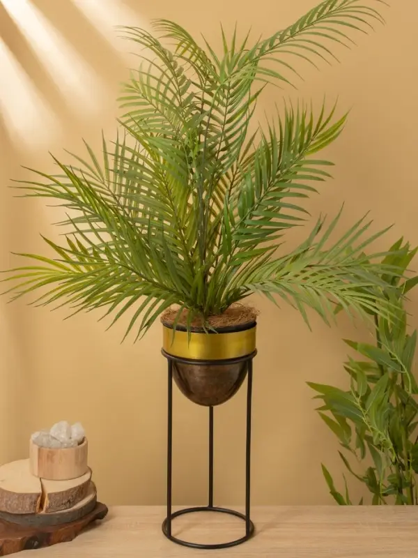 Кашпо на подставке  Кашпо на подставке "Золотое руно" железо 15,5х15,5х35,5 см