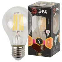 Лампа светодиодная декоративная LED 9 Вт 1170Лм 2700К груша, филамент теплый E27 230В F-LED A60-9W-827-E27