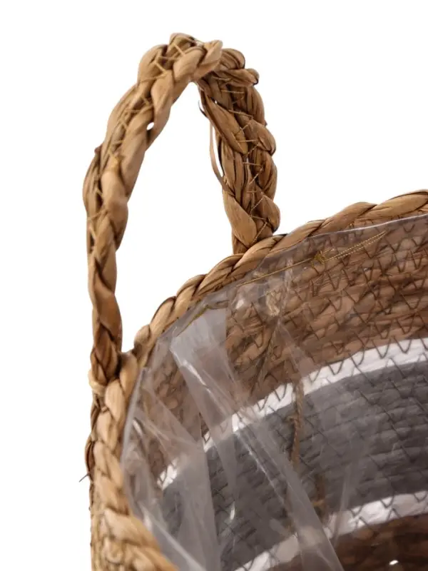 Кашпо плетёное для цветов &laquo;Инга&raquo;, коричнево-серое, набор 3 шт.