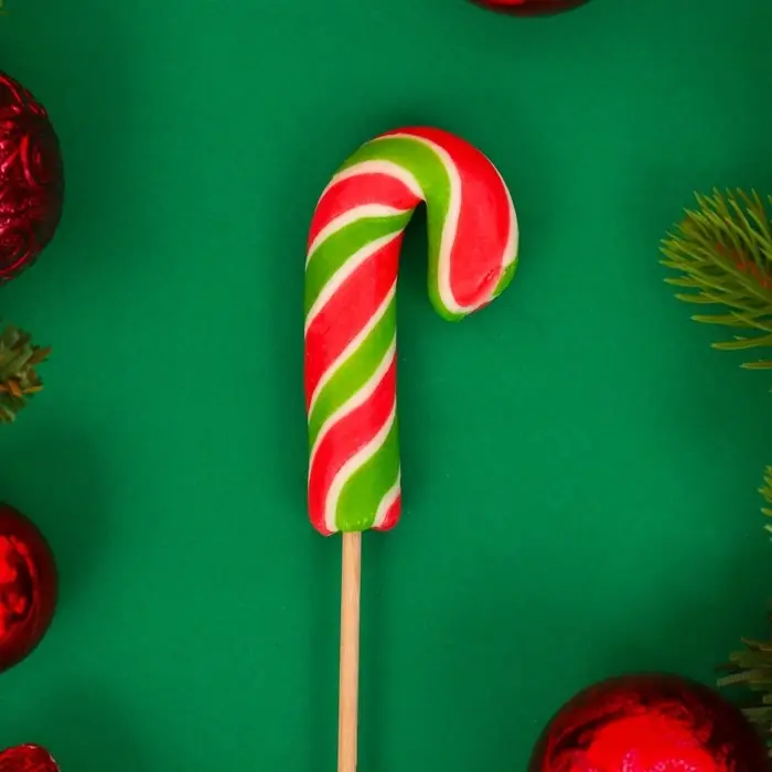 Карамель на палочке Карамель на палочке "Трость мини красно/белая/зелёная", 15 г