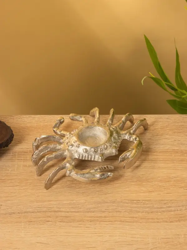 Подсвечник «Крабик», 19×13×3.5 см, алюминий Подсвечник «Крабик», 19×13×3.5 см, алюминий