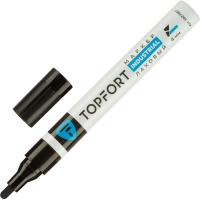 Маркер лаковый Topfort Industrial 4 мм черный