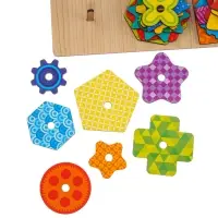 Головоломка Лесная мастерская &laquo;Сложи узор&raquo;, 6 схем, 21 деталь