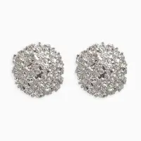 Серьги металл &laquo;Карибы&raquo;, круг, цвет серебро