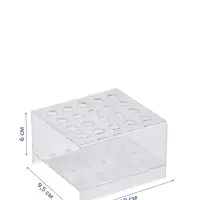 Подставка под ручки и карандаши на 20 шт., 10&times;9.5&times;6 см, оргстекло 2 мм