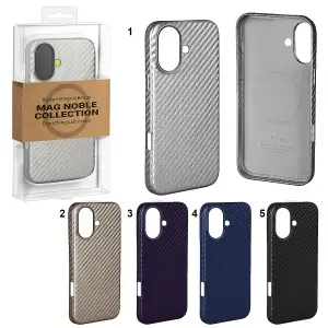 Чехол для iPhone 16 Mag Noble Collection Carbon K-DOO