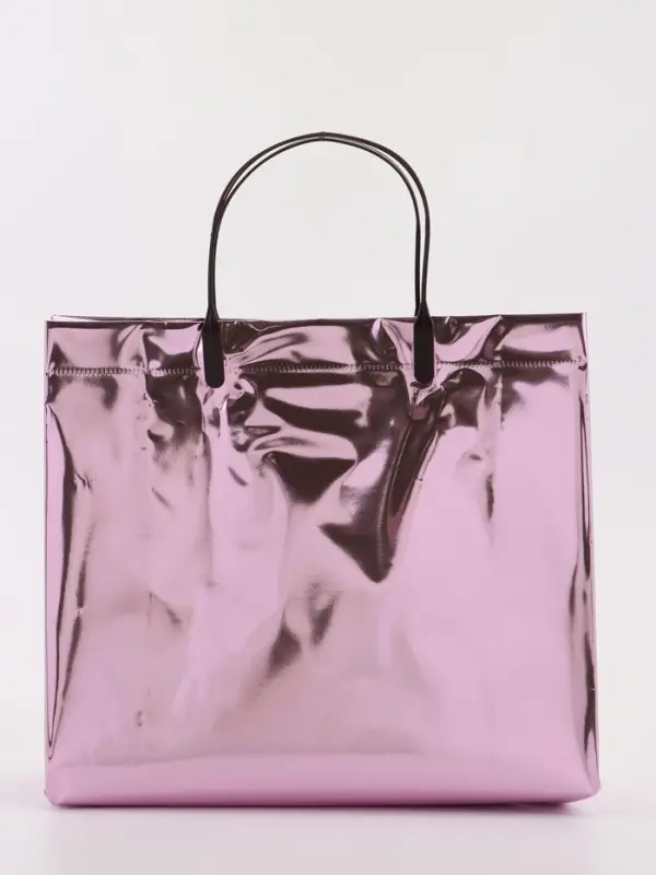 Пакет подарочный ПВХ, голография, розовый, пластиковая ручка, 26×22.5×10 см Пакет подарочный ПВХ, голография, розовый, пластиковая ручка, 26×22.5×10 см