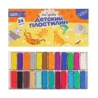 Пластилин Calligrata, 24 цвета, 480 г