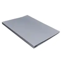 Папка с 10 вкладышами А4, 500 мкм, Calligrata, текстура &laquo;песок&raquo;, серая