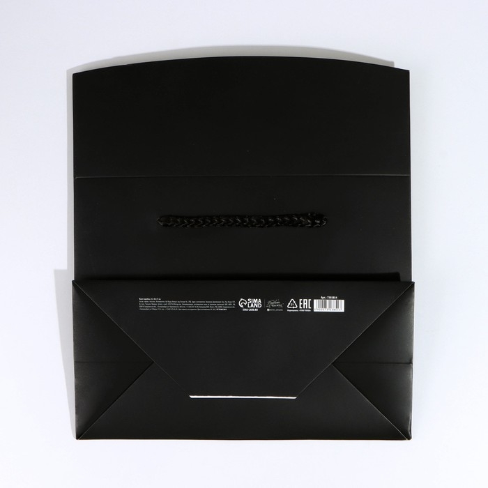 Пакет—коробка «Чёрный», 28×20×13 см Пакет—коробка «Чёрный», 28×20×13 см