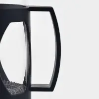 Заварочный чайник френч-пресс Доляна &laquo;Оливер&raquo;, 350 мл, стекло, чёрный