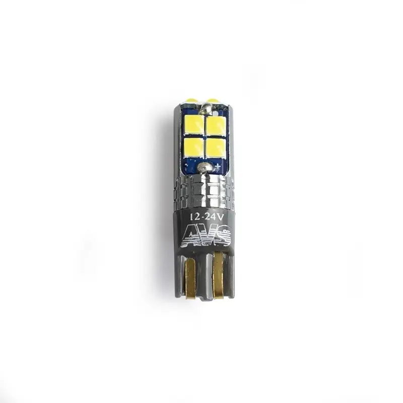 T144 T10 /белый/ (W2.1x9.5d) CANBUS 10SMD 3030 12-24V 3W коробка 2 шт.