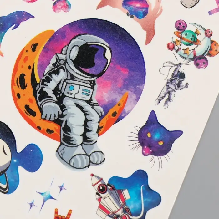 Переводные тату на тело цветные «Космос», 7.5×14 см