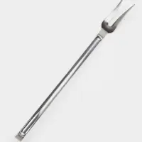 Вилка поварская &laquo;Кулинар&raquo;, длина 45.1 см, толщина 1.5 мм, упрощённая обработка, нержавеющая сталь, серебристая