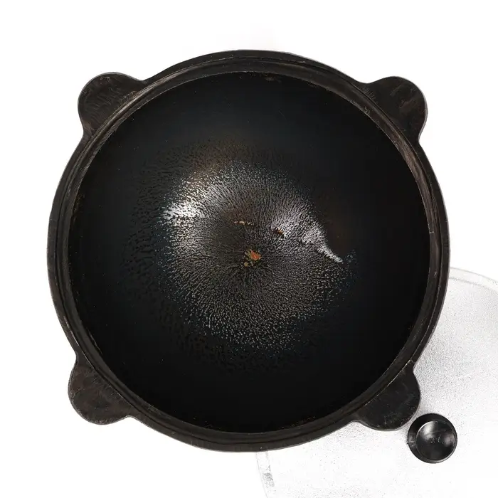 Казан, 8 л, плоское дно, алюминиевая крышка, чугун