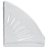 Лоток для бумаг Стамм &laquo;Лидер&raquo;, А4, вертикальный, 1 отделение, прозрачный, ширина 110 мм