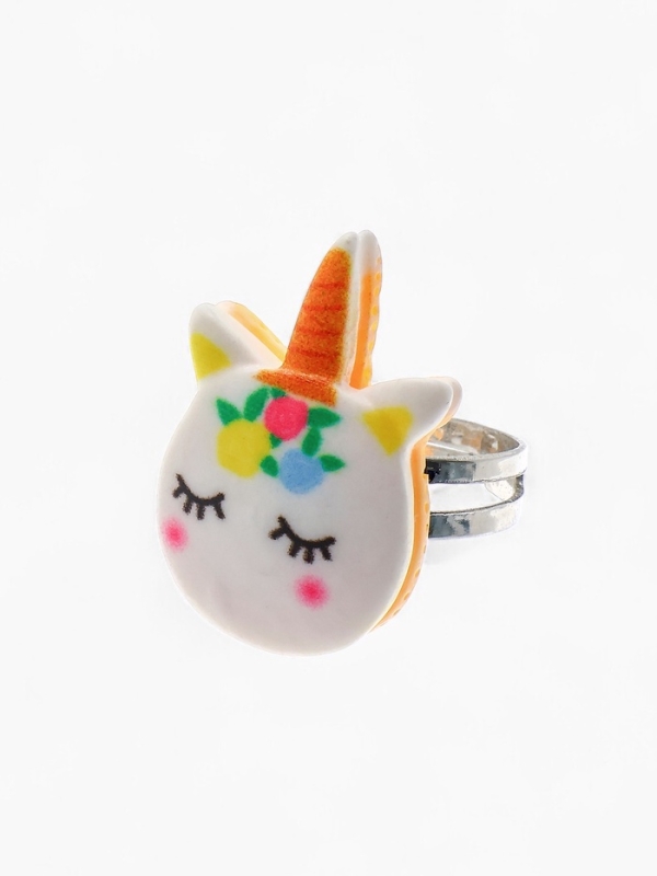 Набор детский Набор детский "Выбражулька" единорог 4 пр-та: кулон, браслет, кольцо, клипсы цв. разноц