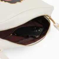 Сумка женская на молнии TEXTURA, 22&times;8&times;17 см, с цветным принтом, белая