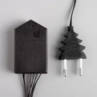 Гирлянда &laquo;Нить&raquo; 10 м, IP20, тёмная нить, 100 LED, 8 режимов, 220 В, свечение белое