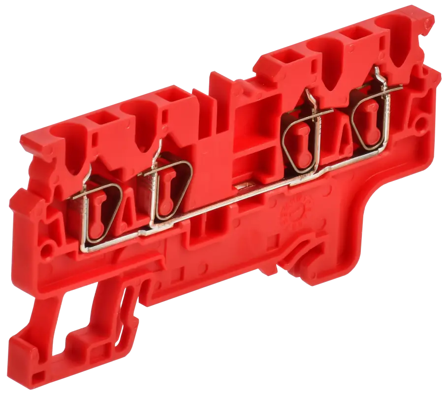 ARMAFIX Клемма пружинная CX2.5-4 четырехконтактная красная IEK