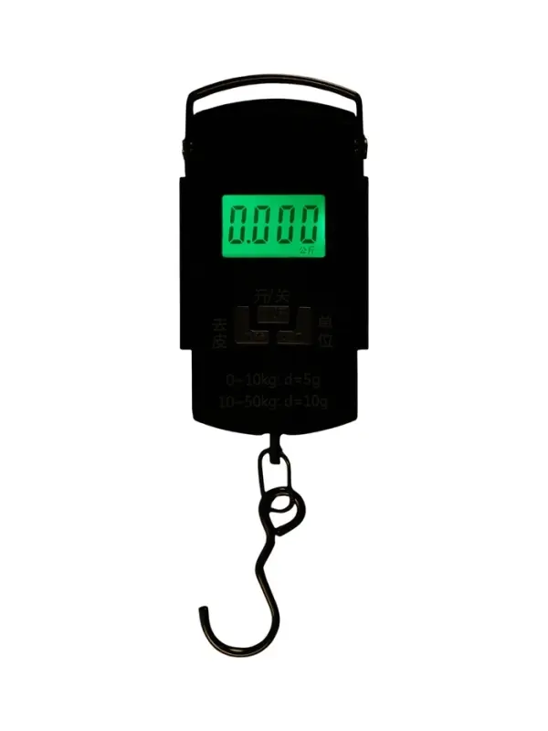 Весы-безмен LV-505, электронный, до 50 кг, точность до 10 г, подсветка, чёрный