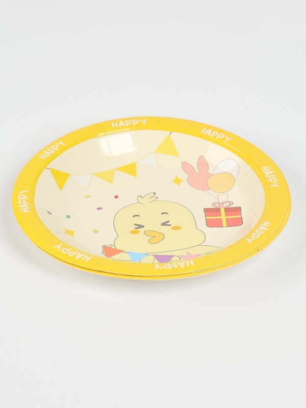 Набор бумажной посуды Набор бумажной посуды "Счастливый цыплёнок", набор 12 шт.