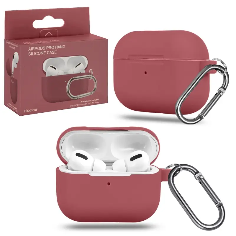 Чехол для AirPods Pro Hang Silicone Сase с карабином Hidoscus