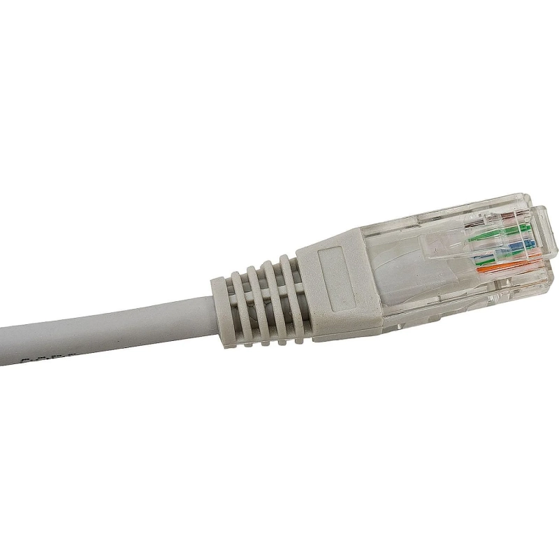 Патч-корд TWT TWT-45-45-0.3-GY UTP кат.5e, 0.3 м, серый