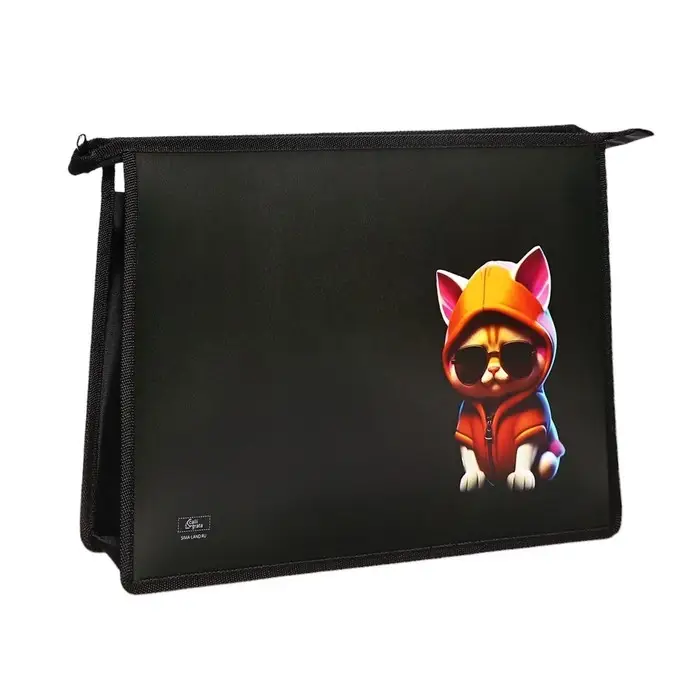 Папка для труда, А4, пластиковая, 23&times;32.5&times;5.5 см &laquo;Кот крутой&raquo;