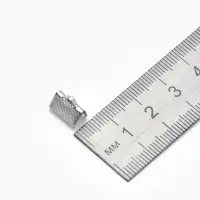 Зажим для ленты, (набор 20 шт.), цвет серебро, 10 мм, СМ-339