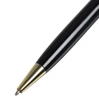 Ручка подарочная Calligrata &laquo;Классика&raquo;, шариковая, поворотная, в футляре кожзам, корпус чёрный с золотым