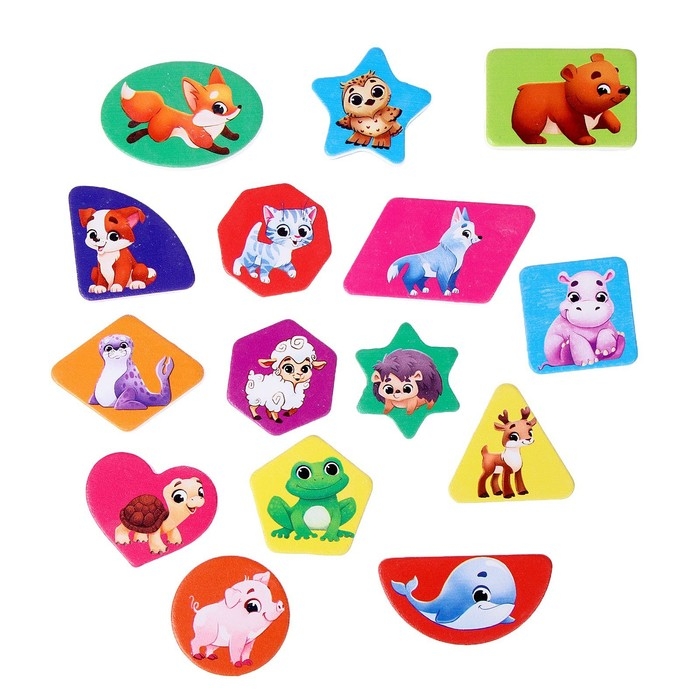 Досочки Сегена &laquo;Учим животных&raquo;, 30 деталей