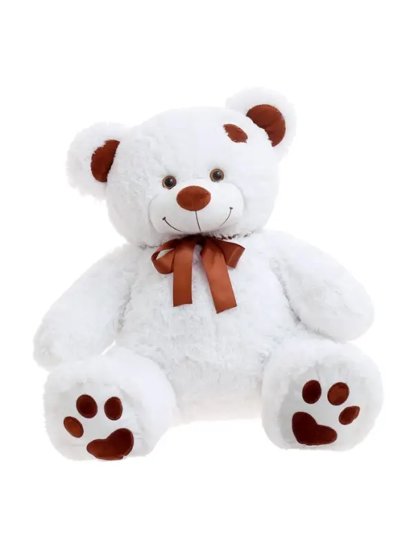 Мягкая игрушка &laquo;Медведь Тони с бантом&raquo;, белая, 60 (117) см, бант МИКС