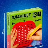 Планшет обучающий &laquo;Магнитное яблоко&raquo;, маленький, 142 шарика, 5 карточек, красный