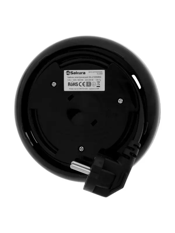 Чайник электрический Sakura SA-2168MBR, 1.8 л, металлический, чёрно-красный Чайник электрический Sakura SA-2168MBR, 1.8 л, металлический, чёрно-красный