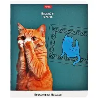 Тетрадь 48 листов в клетку на скобе &laquo;Приключения Василия&raquo;, МИКС