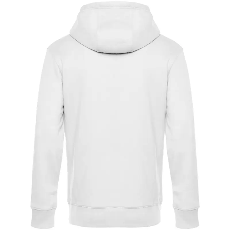 Толстовка с капюшоном унисекс King, белая, размер XS