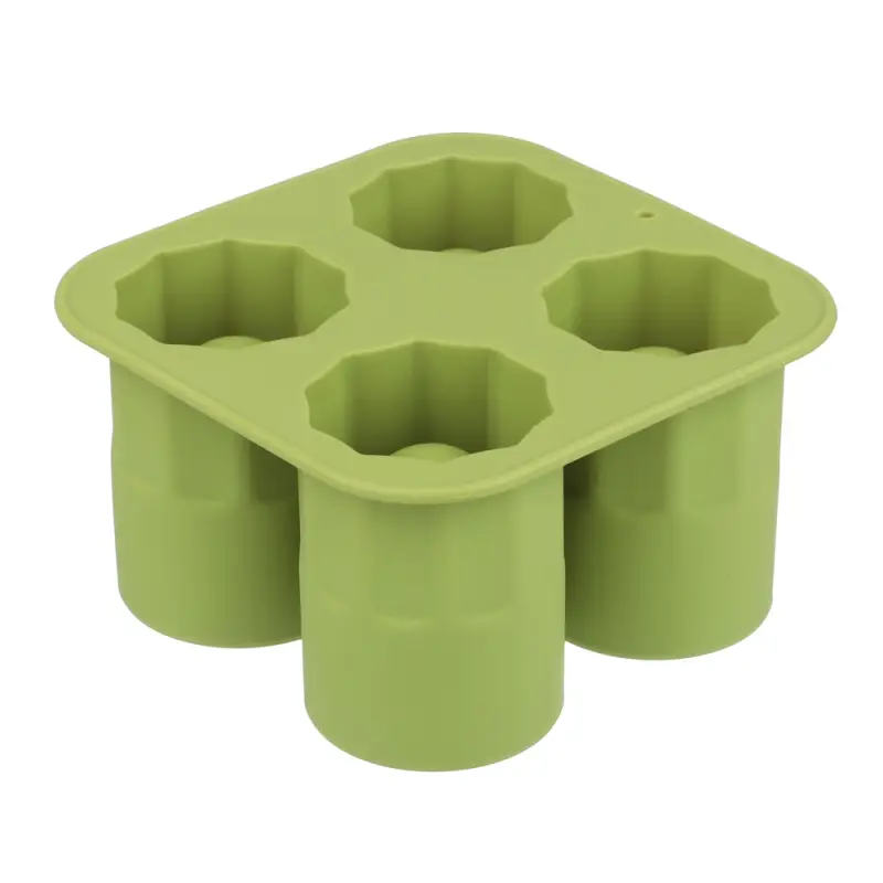 VETTA Форма силиконовая для льда 4 ячейки 12,5х12,5х7см, "Рюмка", 3 цвета