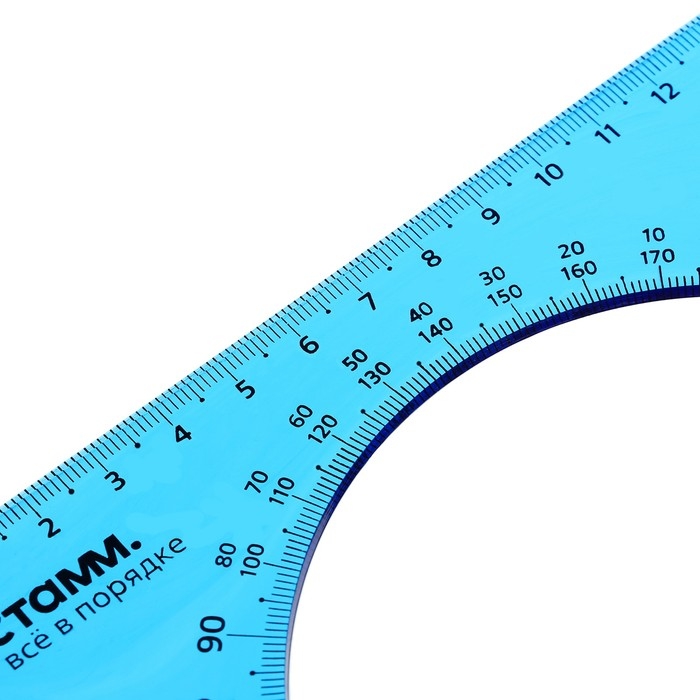 Треугольник c транспортиром 16 см Стамм Neon Cristal, 45°, пластиковый, прозрачный, неоновые цвета, европодвес, микс Треугольник c транспортиром 16 см Стамм Neon Cristal, 45°, пластиковый, прозрачный, неоновые цвета, европодвес, микс