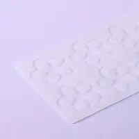 Форма для шоколада «Цветочки», силикон, 8 ячеек, 21×11×0.3 см, прозрачная