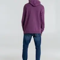 Толстовка с капюшоном унисекс Hoodie, фиолетовый меланж, размер XS