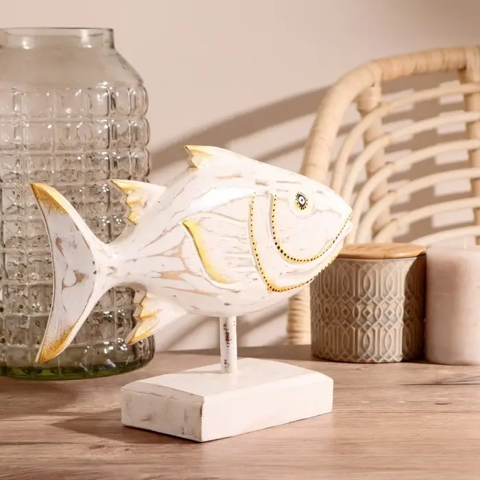 Сувенир на подставке «Рыба белая», 30×8×22 см, дерево